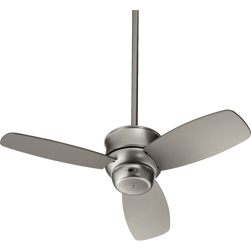Quorum Gusto Ceiling Fan, Satin Nickel