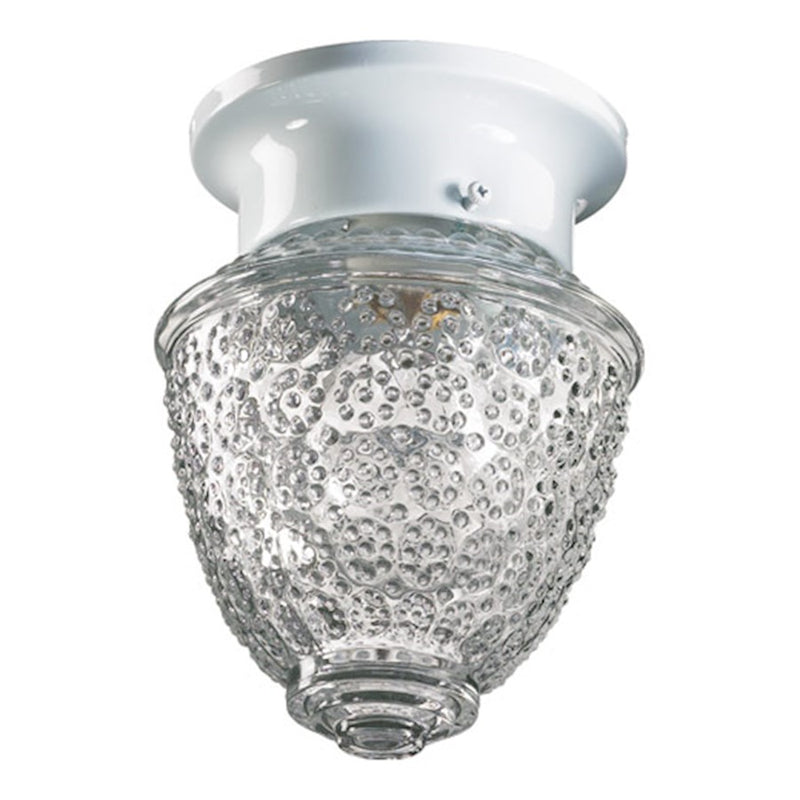 Quorum 1 Light 6 Acorn Fixture, White