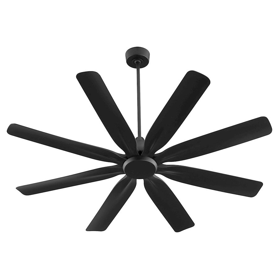 Quorum Rosales 60" 8 Blade Patio Fan, Matte Black - 33608-59