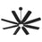Quorum Rosales 60" 8 Blade Patio Fan, Matte Black