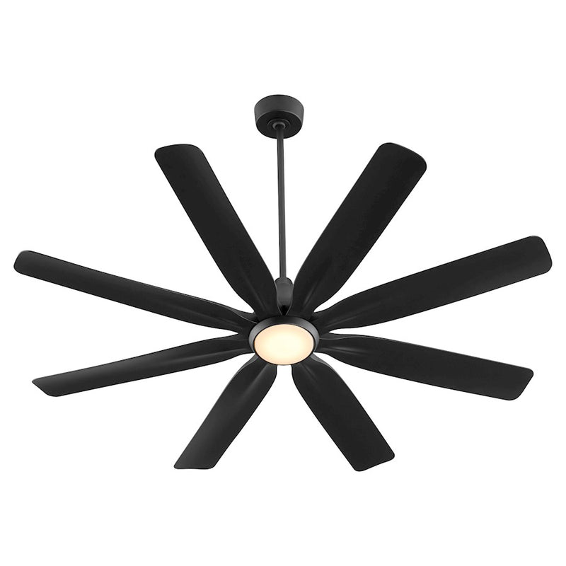 Quorum Rosales 60" 8 Blade Patio Fan, Matte Black
