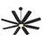 Quorum Rosales 60" 8 Blade Patio Fan, Matte Black