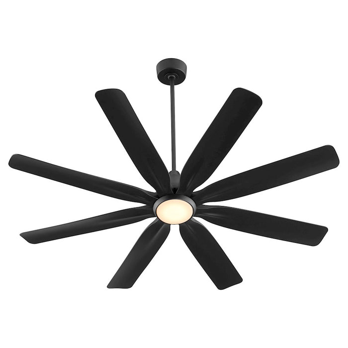 Quorum Rosales 60" 8 Blade Patio Fan, Matte Black