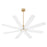 Quorum Rosales 60" 8 Blade Patio Fan, Aged Brass