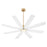Quorum Rosales 60" 8 Blade Patio Fan, Aged Brass