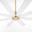 Quorum Rosales 60" 8 Blade Patio Fan, Aged Brass