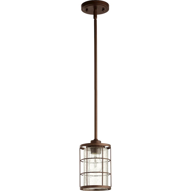 Quorum Ellis 1 Light 5' Pendant, Oiled Bronze