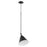 Quorum 1 Light 10" Cone Pendant, Noir