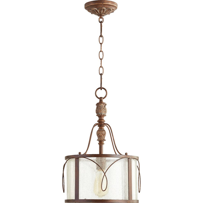 Quorum Salento 1 Light Pendant, Vintage Copper