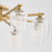 Quorum Veno 8Lt Ceiling Mount, Aged Brass/Clear