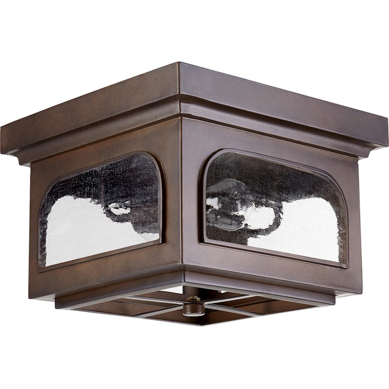 Quorum Fuller 2-LT 13' Outdoor Ceiling Light, Oiled Bronze