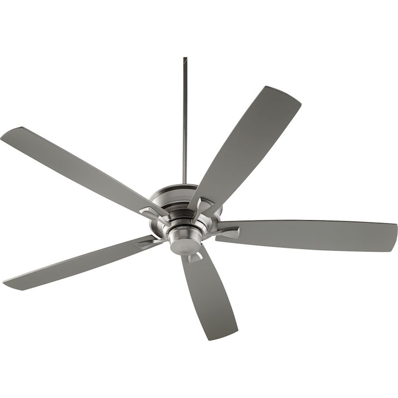 Quorum Alton Ceiling Fan, Satin Nickel