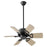 Quorum Estate 30" Ceiling Fan, Matte Black/Weathered Gray