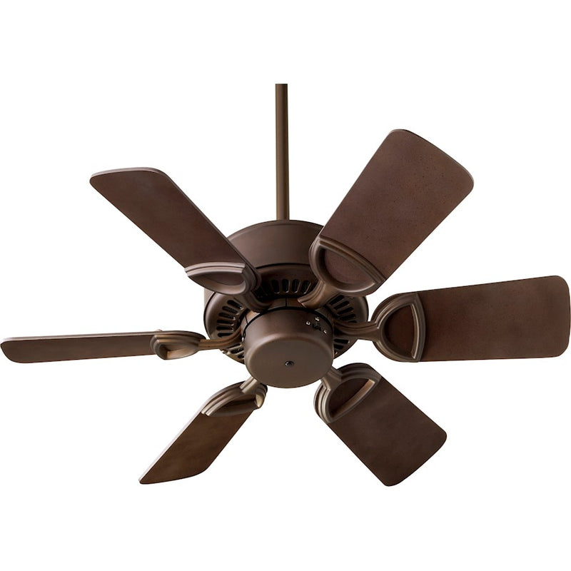Quorum 30" 6 Bulb Estate Ceiling Fan, Bronze/Bronze Blades