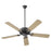 Quorum Estate 52" Ceiling Fan, Matte Black/Weathered Gray