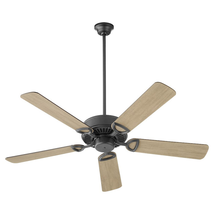 Quorum Estate 52" Ceiling Fan, Matte Black/Weathered Gray