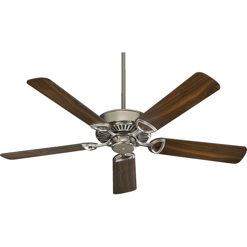 Quorum Estate Ceiling Fan, Satin Nickel