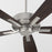 Quorum Ovation 52" 5 Blade Ceiling Fan, Satin Nickel
