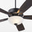 Quorum Ovation Satin Opal Bowl Ceiling Fan, Matte Black