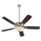 Quorum Ovation Satin/Opal Bowl Ceiling Fan, Satin Nickel