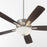 Quorum Ovation Satin/Opal Bowl Ceiling Fan, Satin Nickel
