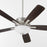 Quorum Ovation Satin/Opal Bowl Ceiling Fan, Satin Nickel