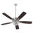 Quorum Ovation Clear/Seeded Bowl Ceiling Fan, Satin Nickel - 4525-22165