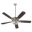 Quorum Ovation Clear/Seeded Bowl Ceiling Fan, Satin Nickel