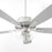 Quorum Ovation Clear/Seeded Bowl Ceiling Fan, Satin Nickel
