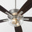 Quorum Ovation Clear/Seeded Bowl Ceiling Fan, Satin Nickel