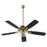 Quorum Ovation Ceiling Fan, Aged Brass