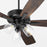 Quorum Ovation 3Lt Clear/Seeded Ceiling Fan, Matte Black