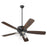 Quorum Ovation 4Lt Clear/Seeded Ceiling Fan, Matte Black - 4525-24159