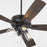 Quorum Ovation 4Lt Clear/Seeded Ceiling Fan, Matte Black