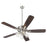 Quorum Ovation 4Lt Clear/Seeded Ceiling Fan, Satin Nickel