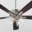 Quorum Ovation 4Lt Clear/Seeded Ceiling Fan, Satin Nickel