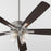 Quorum Ovation 4Lt Clear/Seeded Ceiling Fan, Satin Nickel