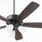 Quorum Ovation 3Lt Satin Opal Ceiling Fan, Matte Black