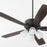 Quorum Ovation 4Lt Satin Opal Ceiling Fan, Matte Black
