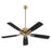 Quorum Ovation 52" 5 Blade Fan, Aged Brass
