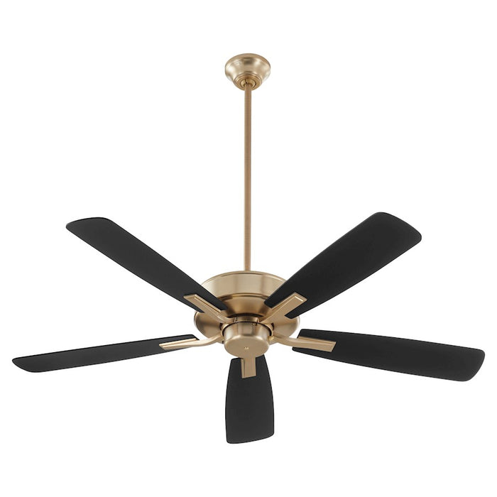 Quorum Ovation 52" 5 Blade Fan, Aged Brass