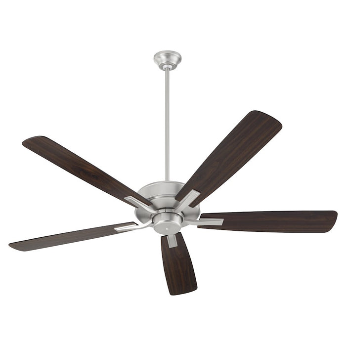 Quorum Ovation 60" 5Blade Ceiling Fan, Satin Nickel - 4605-165