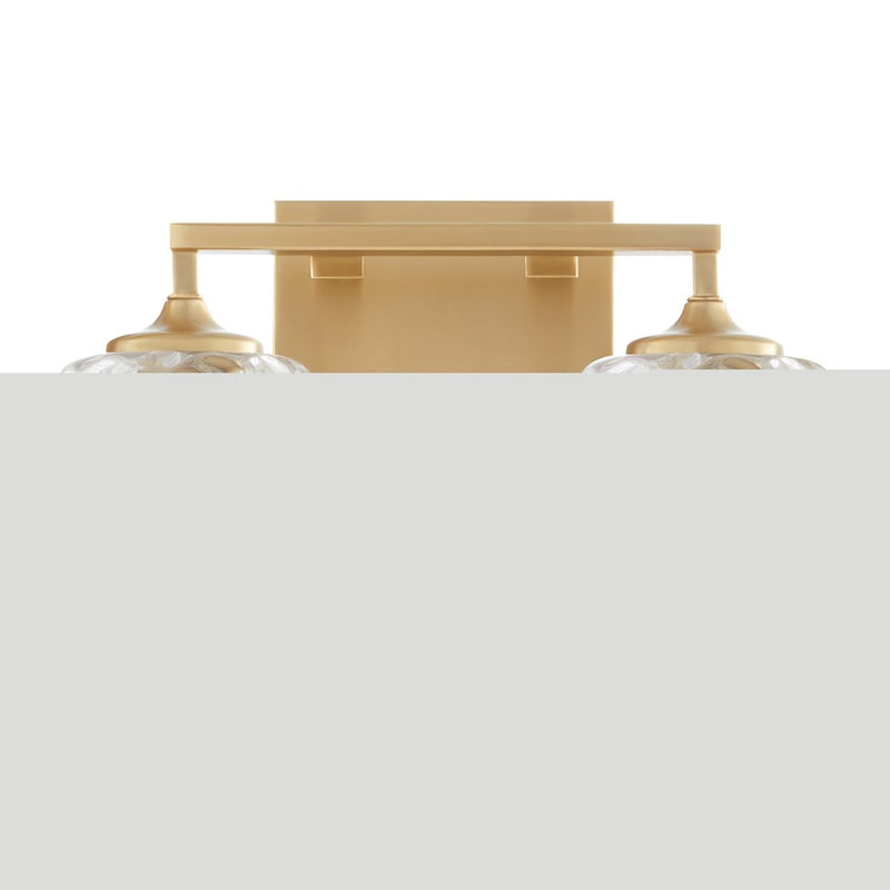 Quorum Eldorado 2Lt Vanity, Aged Brass