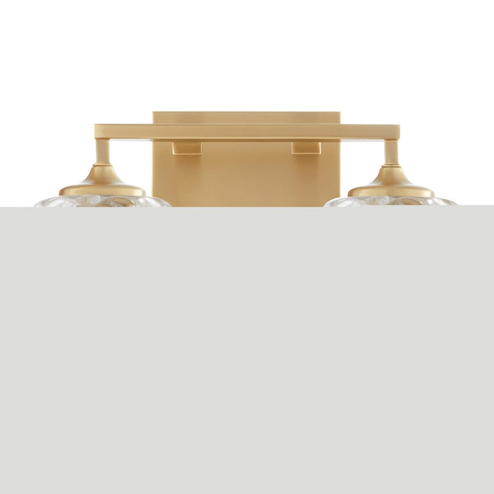 Quorum Eldorado 2Lt Vanity, Aged Brass