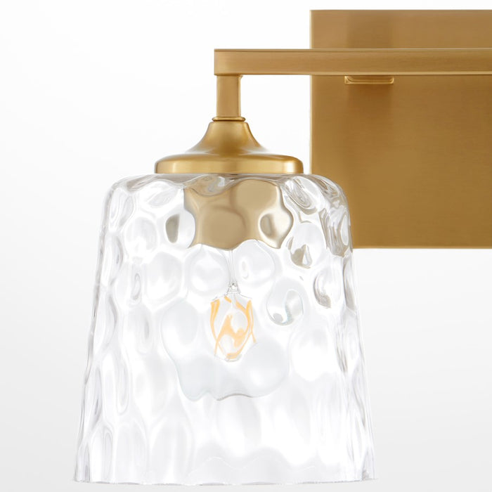 Quorum Eldorado 2Lt Vanity, Aged Brass