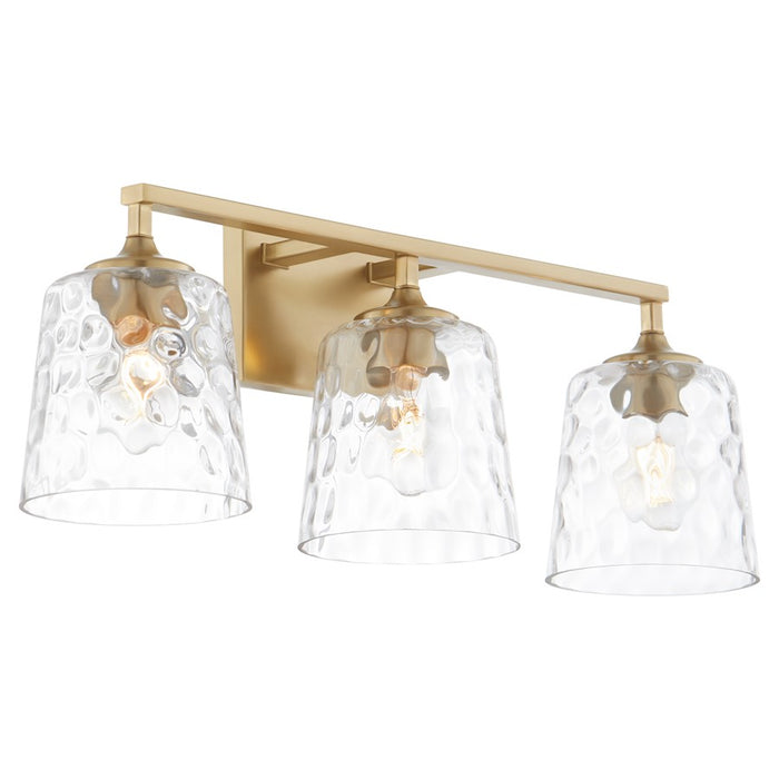 Quorum Eldorado 3Lt Vanity, Aged Brass