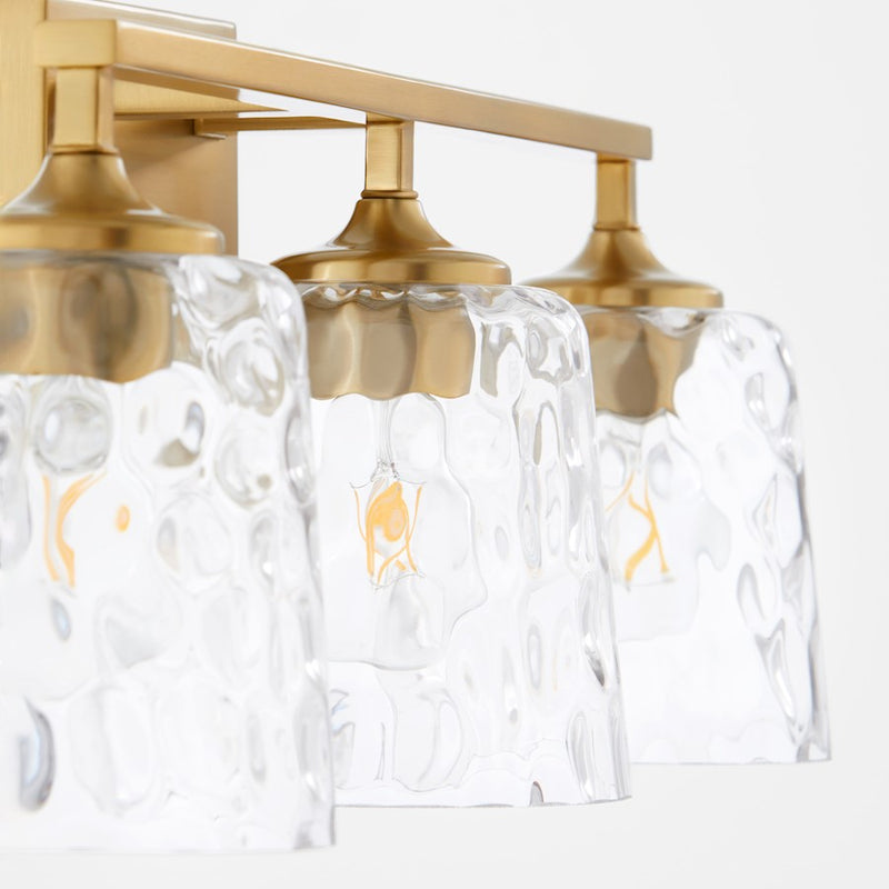 Quorum Eldorado 3Lt Vanity, Aged Brass