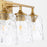 Quorum Eldorado 3Lt Vanity, Aged Brass