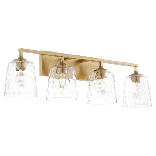 Quorum Eldorado 4Lt Vanity, Aged Brass