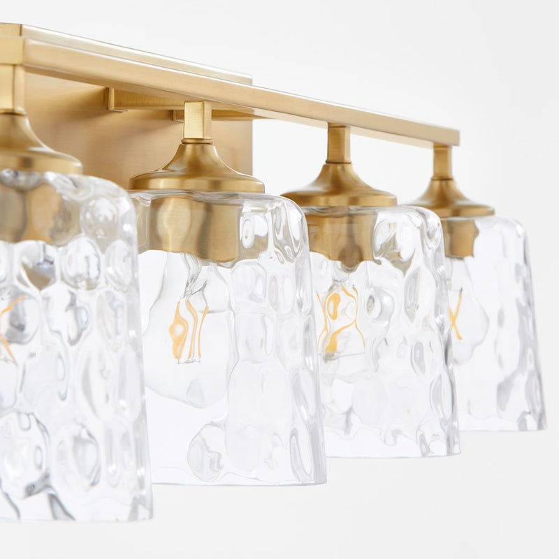 Quorum Eldorado 4Lt Vanity, Aged Brass